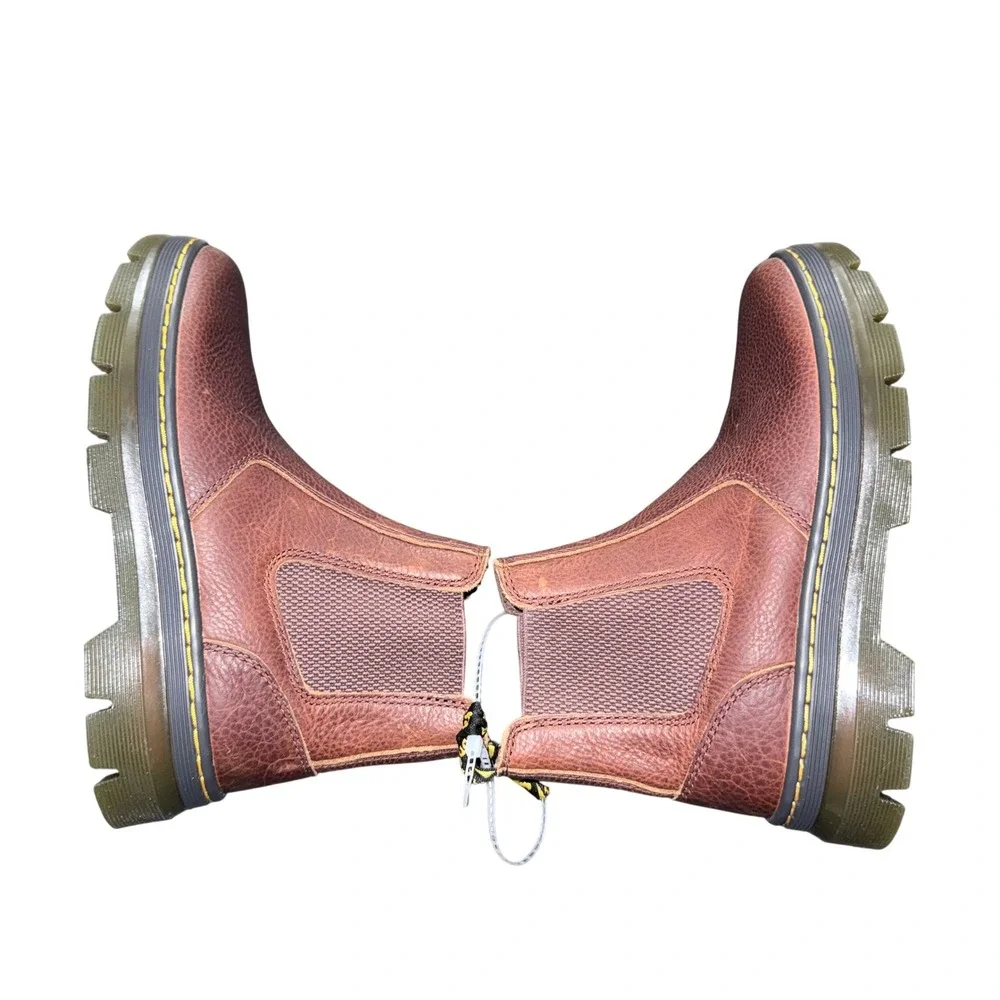 Dr. Martens Embury Ambassador Chelsea Boots Brown‎ Leather Mens 5 Womens 6 NEW